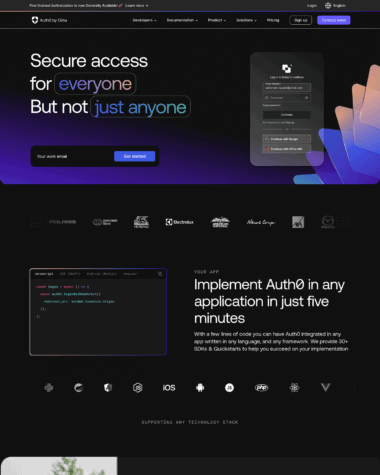 Auth0 screenshot