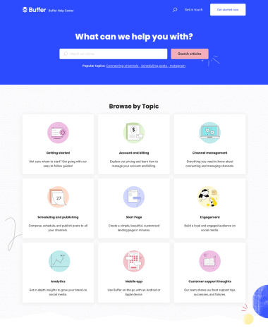 Buffer FAQ screenshot