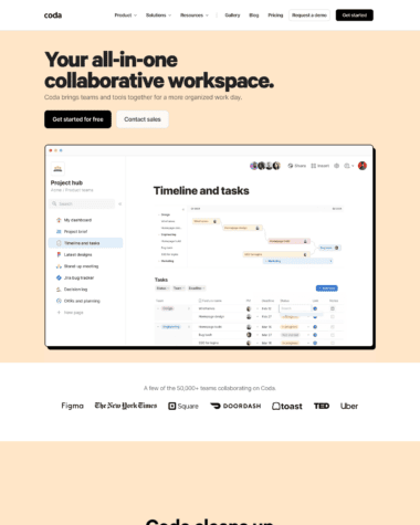 Coda screenshot