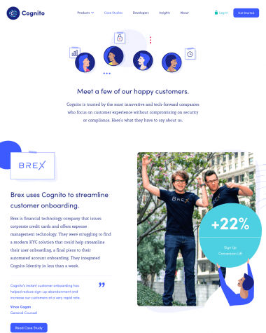 Cognito testimonials screenshot