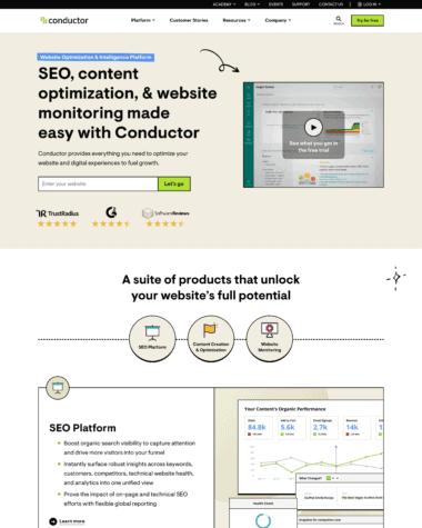 Conductor features screenshot