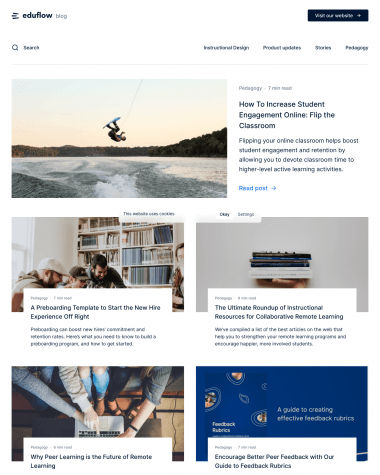 Eduflow blog screenshot