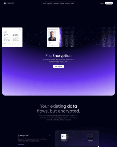 Evervault features screenshot