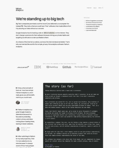 Fathom about us screenshot