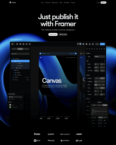 Framer screenshot
