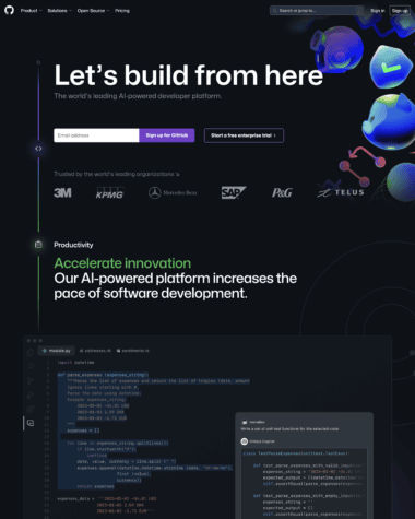 GitHub screenshot