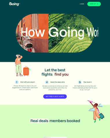 Going features screenshot
