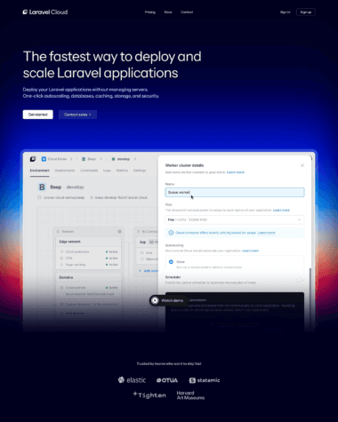 Laravel Cloud screenshot