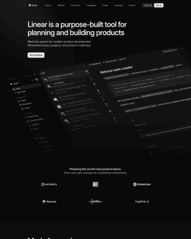 Linear screenshot