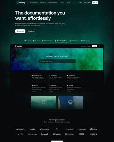 Mintlify screenshot