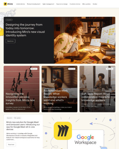 Miro blog screenshot