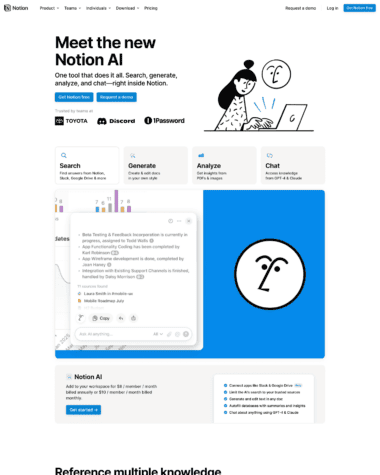 Notion AI screenshot