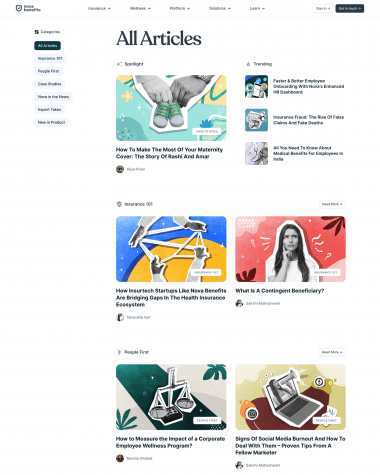 Nova Benefits blog screenshot