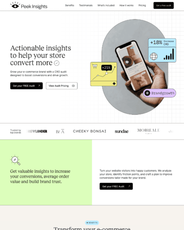 Peek Insights screenshot