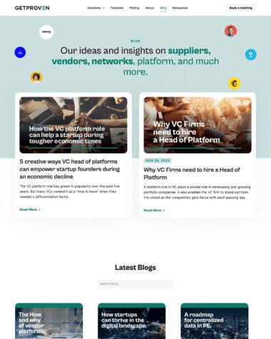Proven blog screenshot