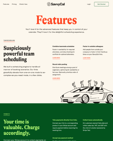 SavvyCal features screenshot
