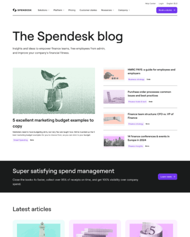 Spendesk blog screenshot