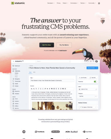 Statamic screenshot