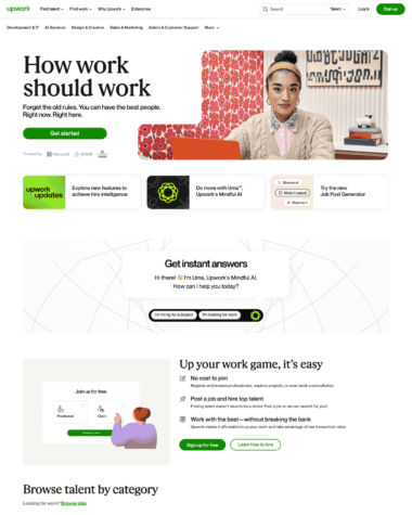 Upwork screenshot