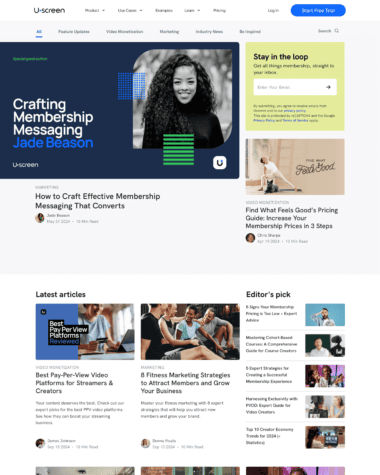 Uscreen blog screenshot