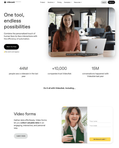 Videoask features screenshot