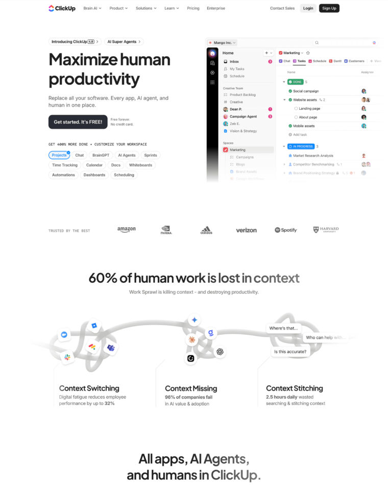 ClickUp screenshot