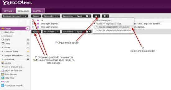 Yahoo Mail Entrar Caixa de entrada do Yahoo Mail