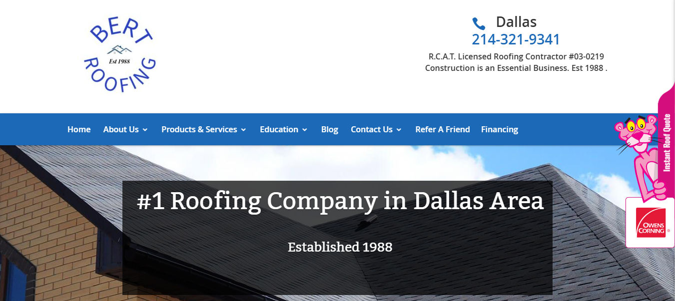 Bert Roofing Inc