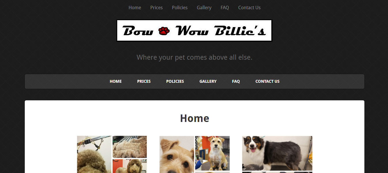 Bow Wow Billie's Dog Bathing and Grooming
