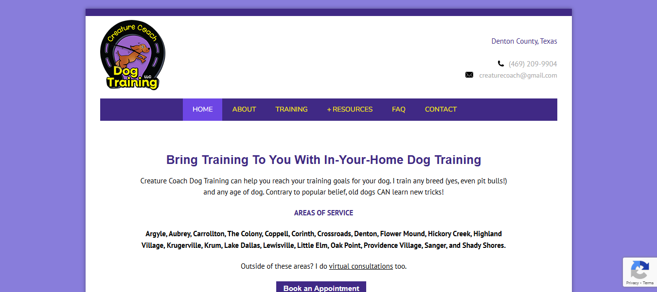 Creature Coach Dog Training. LLC