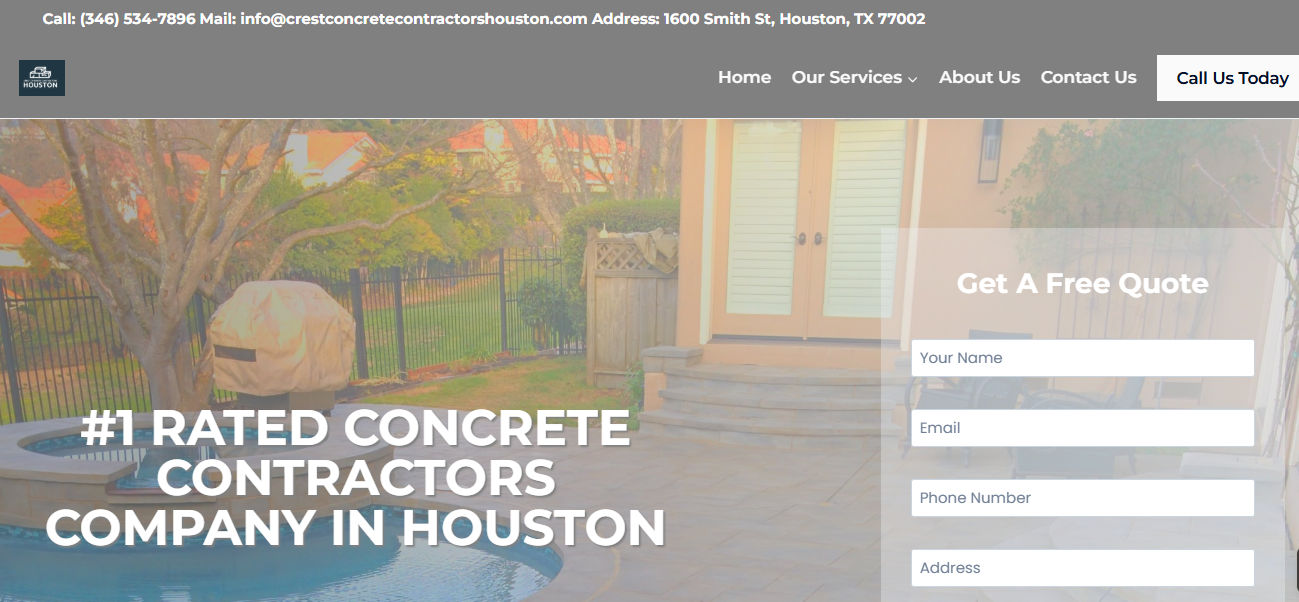 Crest Concrete Contractors Houston