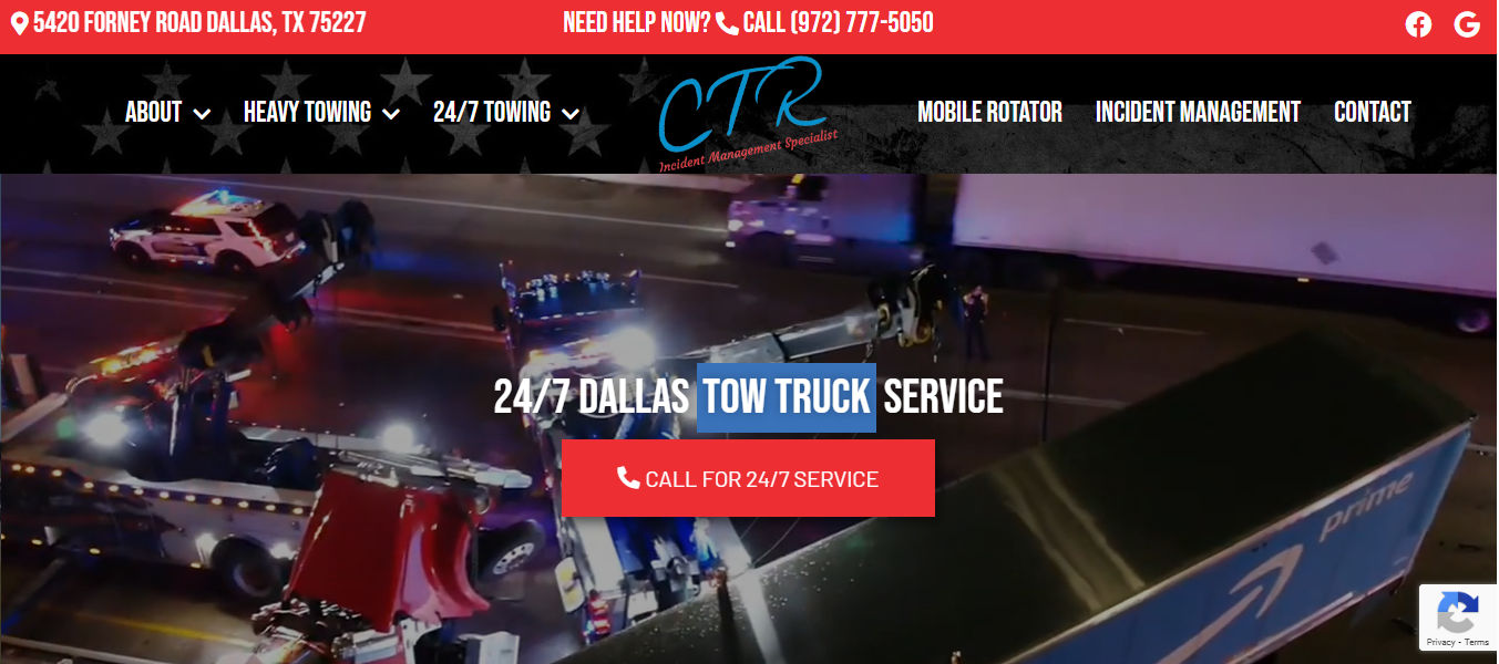 CTR Towing Services - Flatbed. Heavy Duty & Semi Tractor Trailer Towing