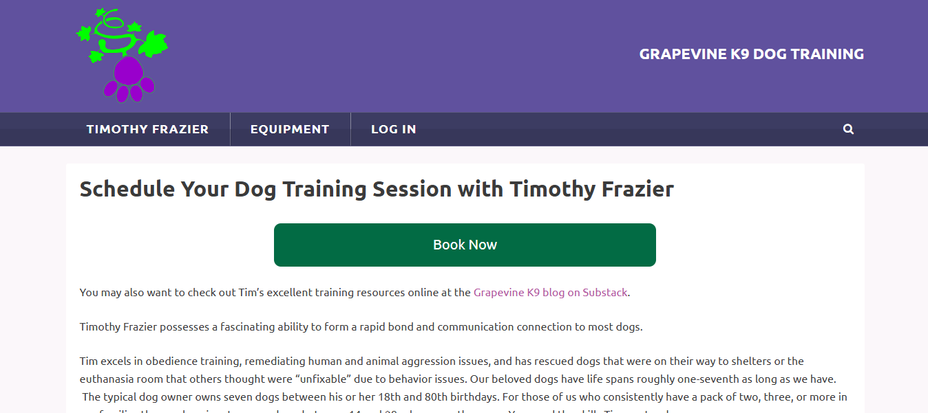 Grapevine K9 Dog Training