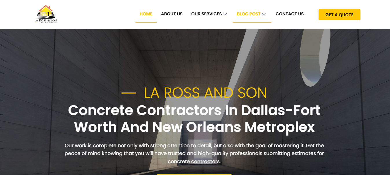 La Ross and Son Construction