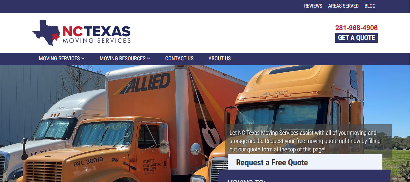 NC Texas Moving Services