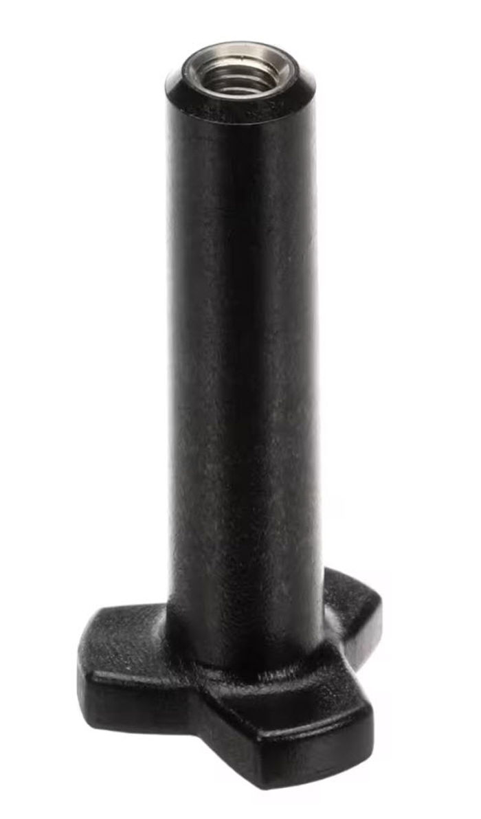 Freezer Door Stud Nut / Hand Screw Long Black 3.25" Plastic - Part Id: 058765 - STUD NUT (HANDSCREW) LONG BLACK PLASTIC 3.25"L *C602 C706 C707 C708 C709 C712 C713 C723*
