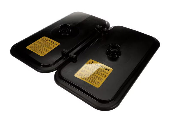 Double Hopper Cover Kit Black