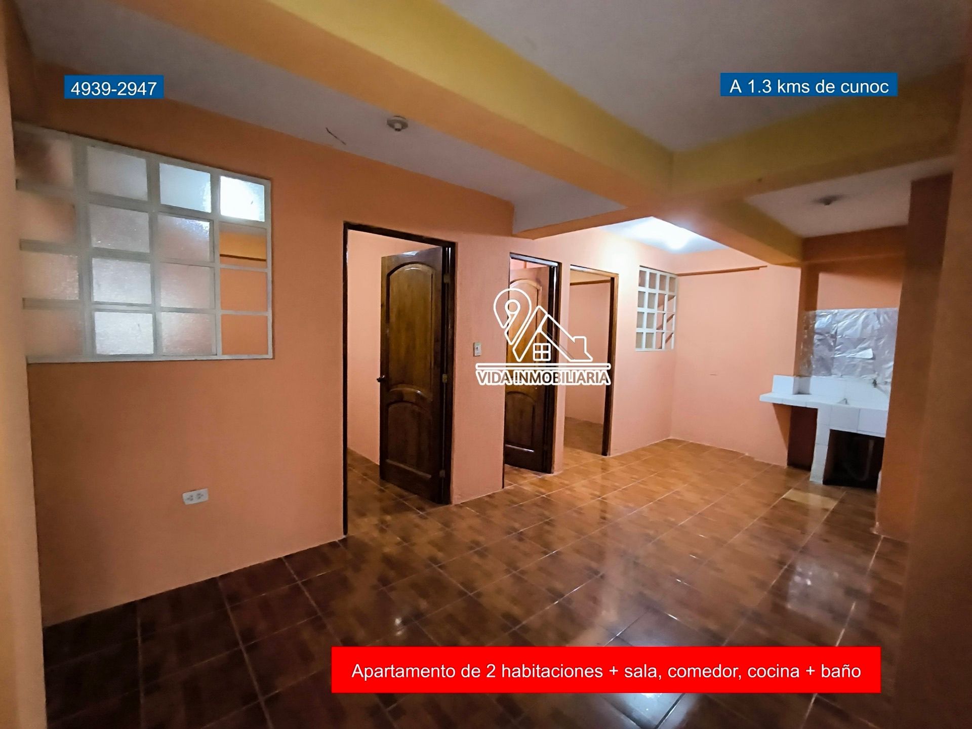 Apartamento en alquiler, 2 habitaciones — Colonia El Cervecero