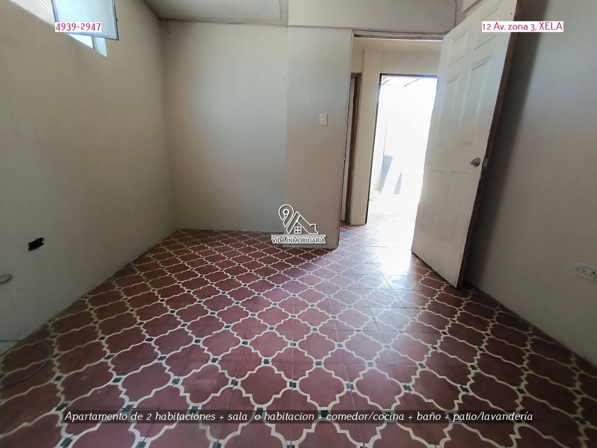 Apartamento en alquiler, 2 habitaciones + estudio — Zona 3