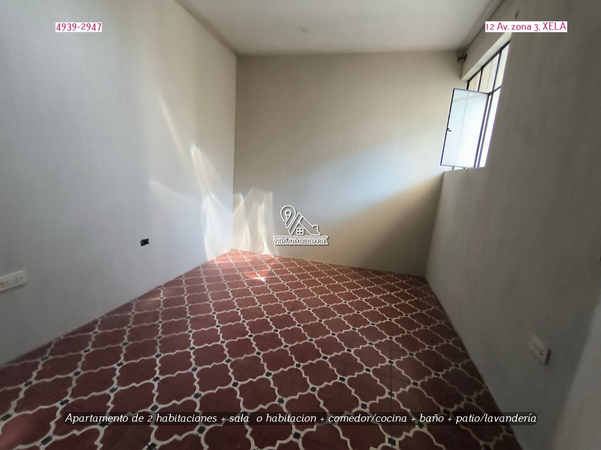 Apartamento en alquiler, 2 habitaciones + estudio — Zona 3