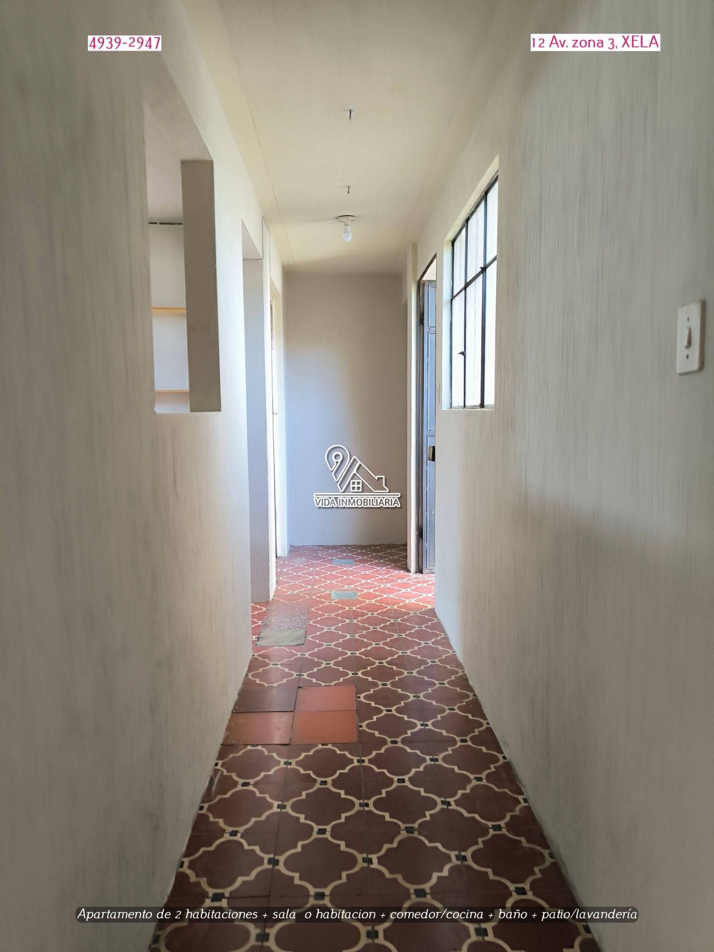 Apartamento en alquiler, 2 habitaciones + estudio — Zona 3