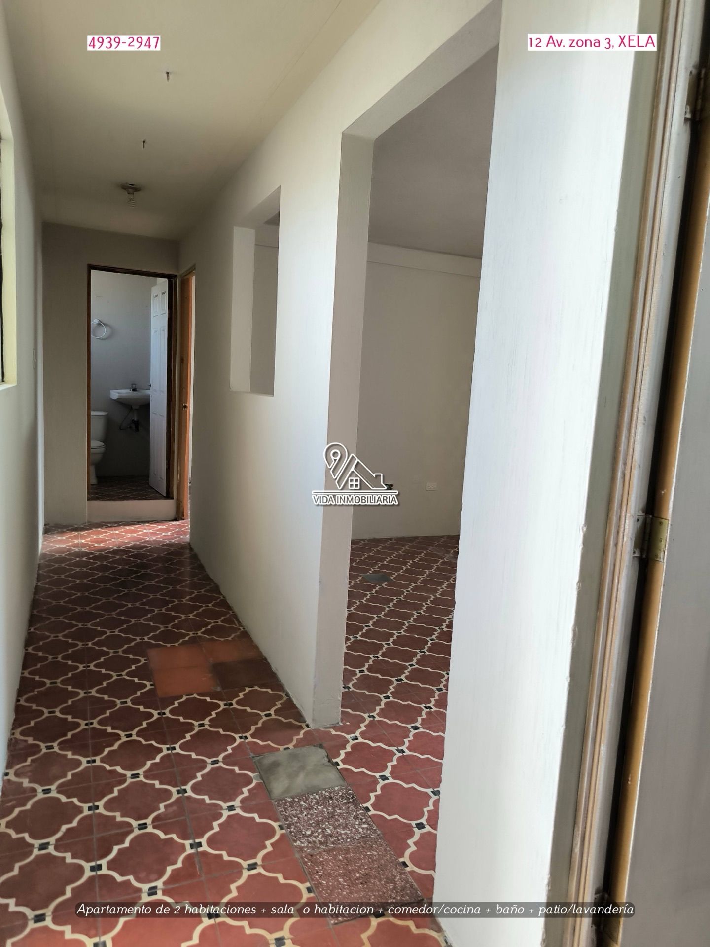 Apartamento en alquiler, 2 habitaciones + estudio — Zona 3