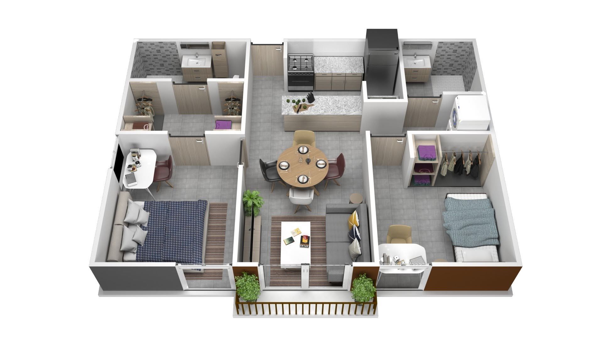 Apartamento amueblado en alquiler — Torre Octavia