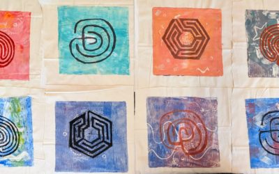 Exploring Labyrinths at our Culture Club!