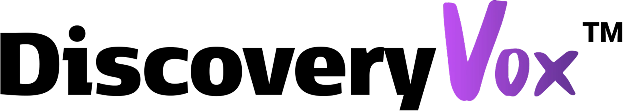 DiscoveryVox logo, full color version