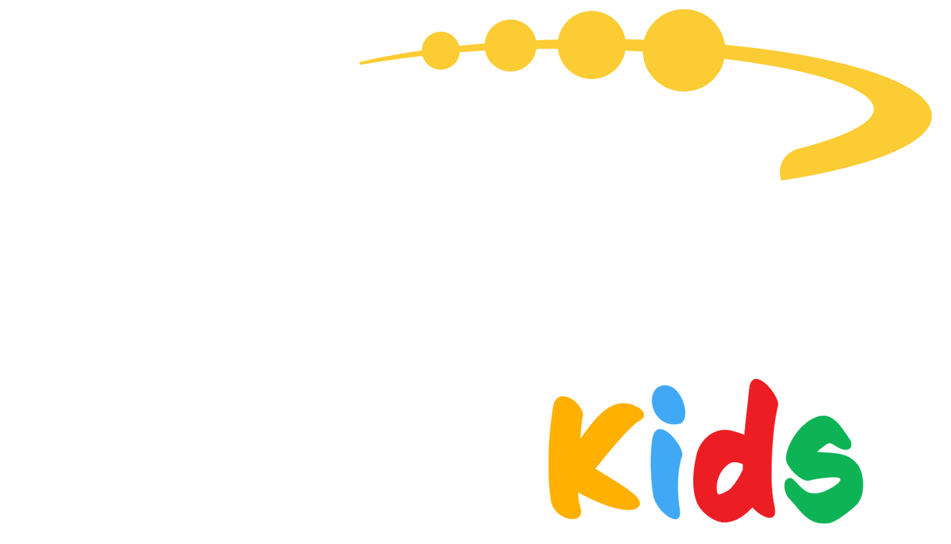 The Great Discovery Kids logo, reversed version