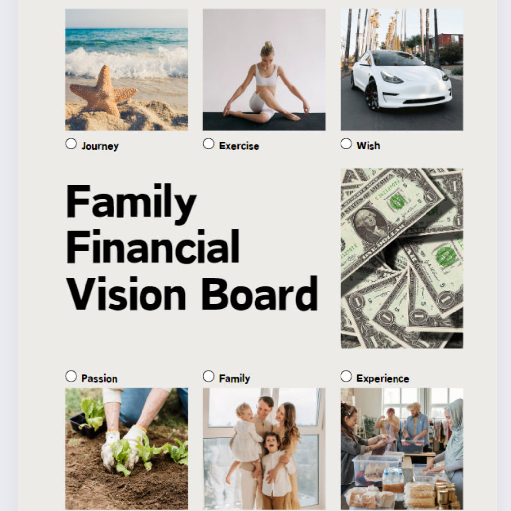 Family Financial Vision Board