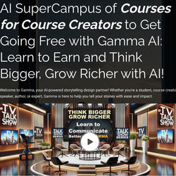 The AI SuperCampus of Courses for Course Creation with AI.