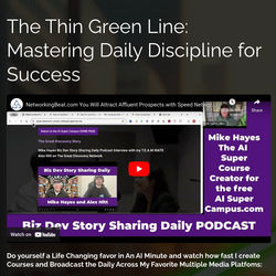 Mastering Daily Discipline for Success Stay On The Thin Green Line to Riches! New Course by Mike Hayes