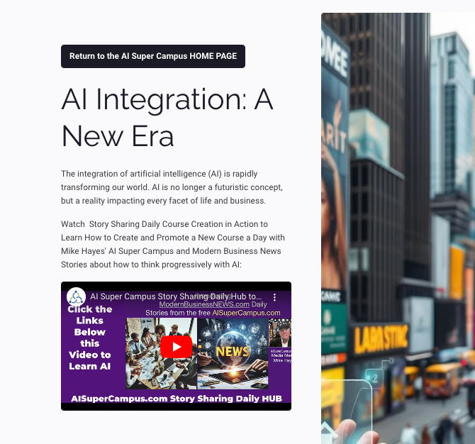 AI Integration: A New Era New Course by Mike Hayes